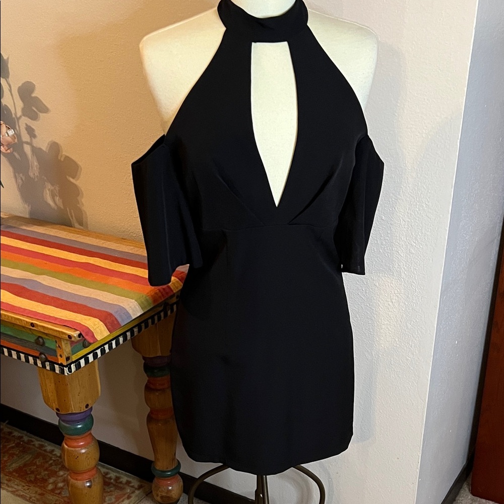 Lulu's Chic Black Cutout Mini Dress